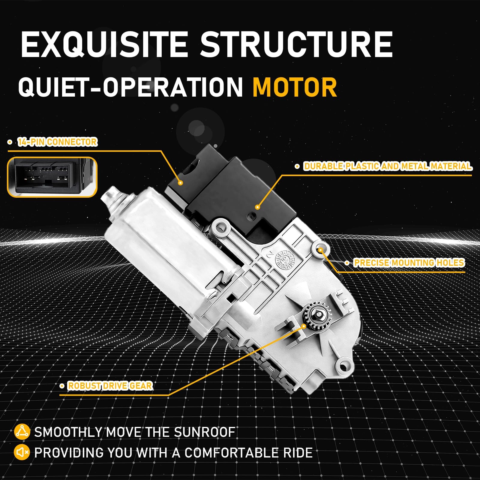 Gagsu Sunroof Motor Compatible with Ford Explorer 2011-2017 Sunroof Moon Roof…