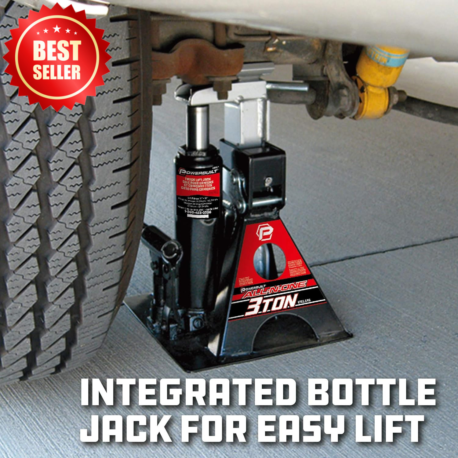 3 TON Hydraulic Bottle Jack & Jack Stand Combo 11-21 IN Truck SUV Car US