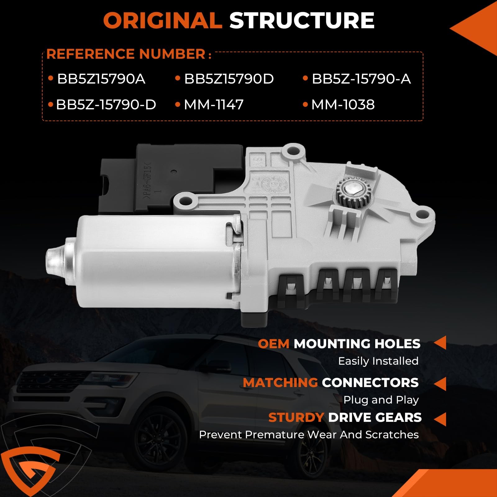 Sunroof Motor for Ford Explorer 20112017 Left & Right Replacement Parts