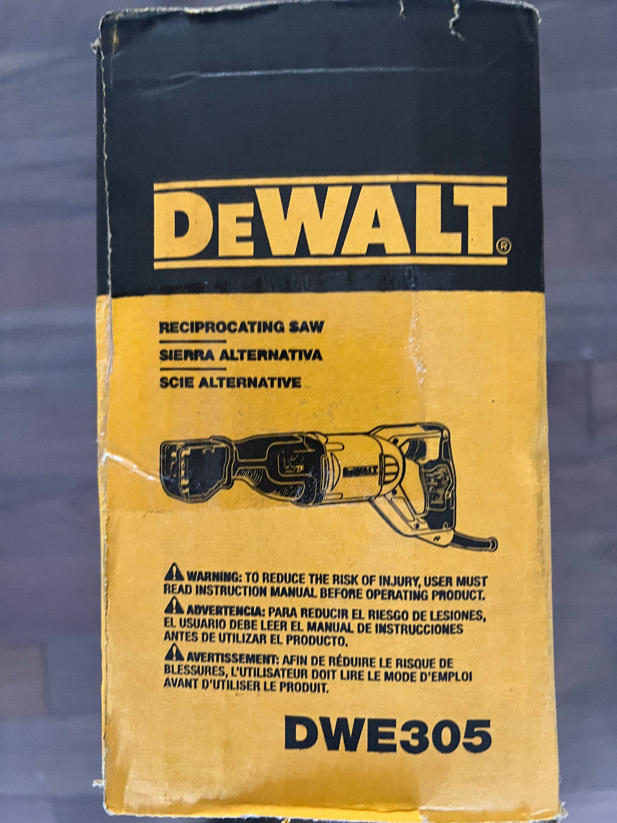 NEW DEWALT RECIPROCATING SAW DWE305