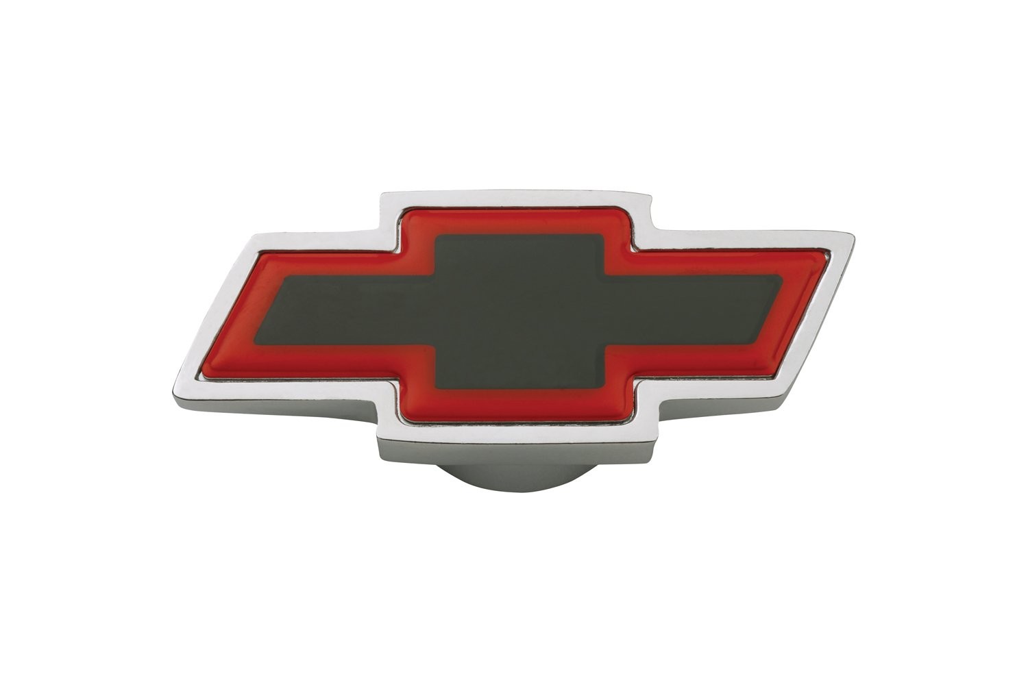 141-322 Chrome Air Cleaner Wing Nut with Small Red Bowtie Logo for 1/4-20″ Th…