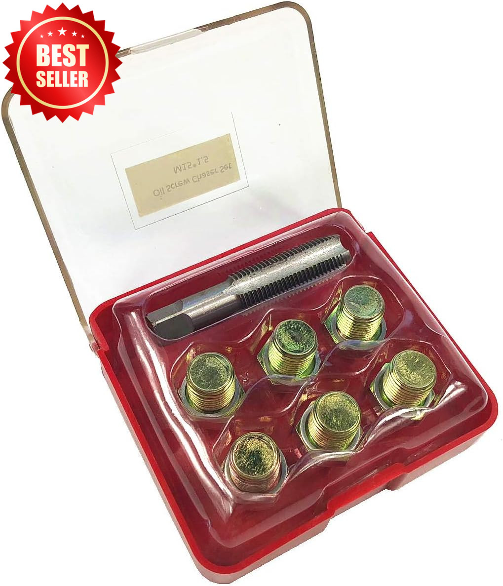 M15x1.5 Oil Drain Plug Tap Thread Repair Kit Oil Pan Screw Rethread Auto US