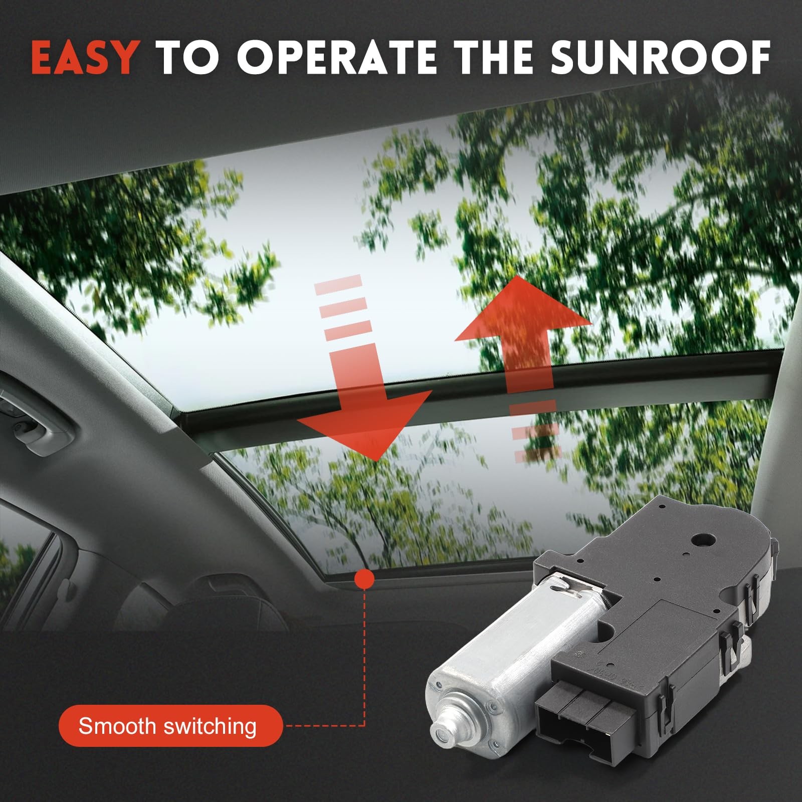 GlobalPrince Sunroof Moon Roof Motor 2-PCS Set Compatible with Ford Explorer …