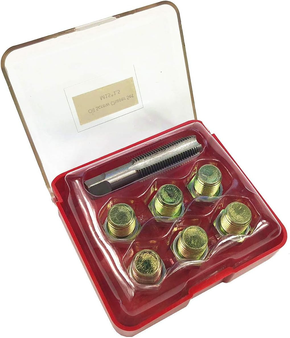 M15x1.5 Oil Drain Plug Tap Thread Repair Kit Oil Pan Screw Rethread Auto US