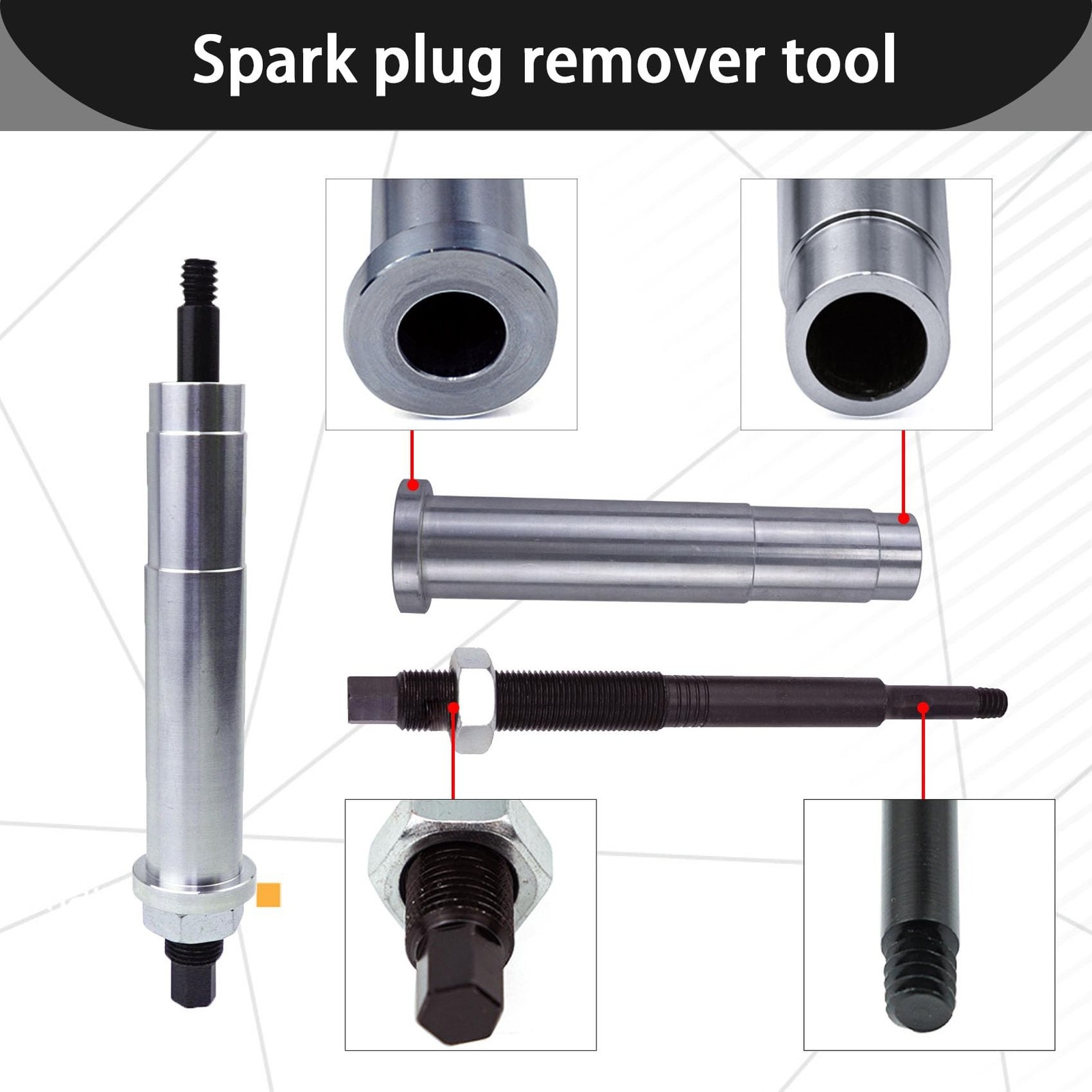 Broken Spark Plug Remover Tool Kit Fits for Triton 3 Valve Engines 5.4L Remov…