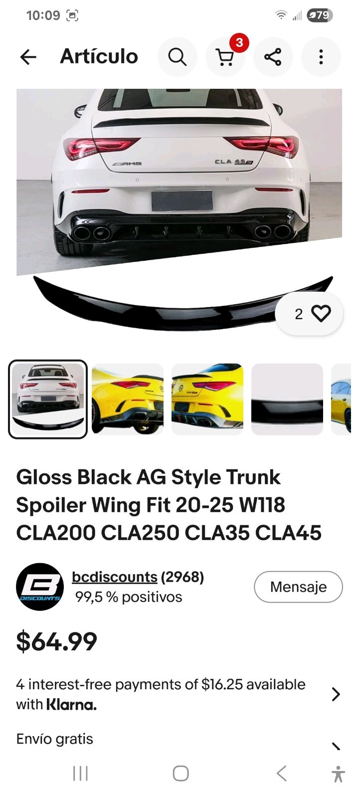 New Front Bumper Cover For 2018-2020Honda Accord Sedan EX EX-L LXHO1000314