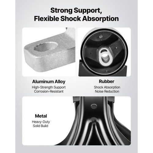 Engine Motor Mount and Transmission Mount Kit Replacement, Set of 4, Compatible