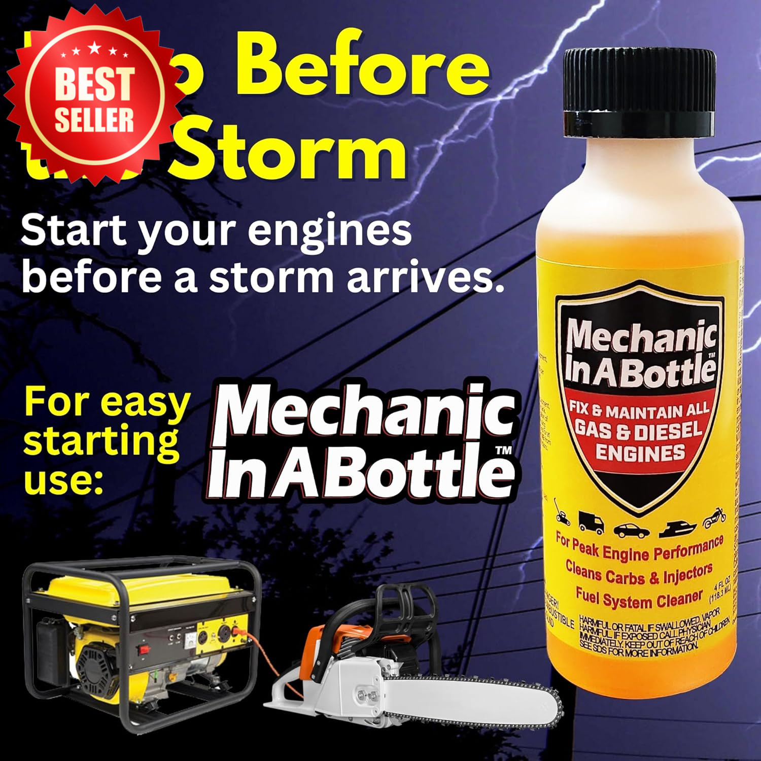1 Gallon Gas Diesel Fuel System Cleaner Stabilizer 2-128-1 Jug US