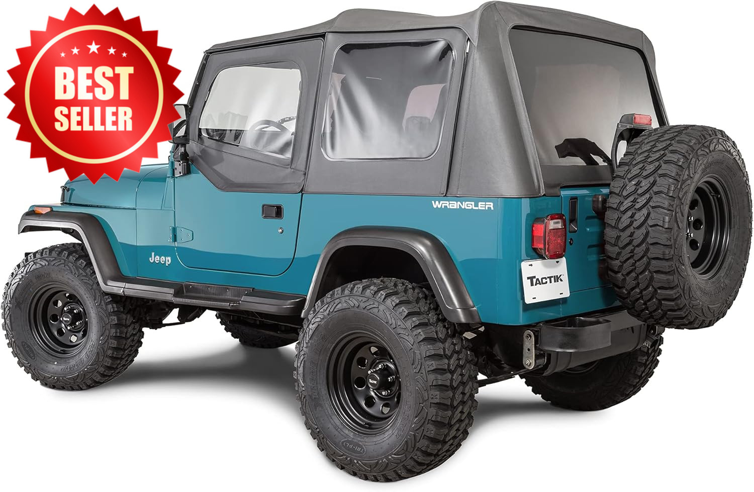 Replacement Soft Top Fits Jeep Wrangler 1988-1995 YJ Black Denim Fabric Only US
