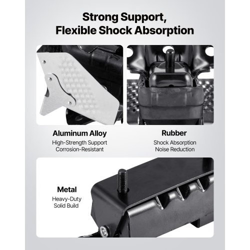 Engine and Transmission Motor Mount Kit Replacement, Set of 3, Compatible with 2