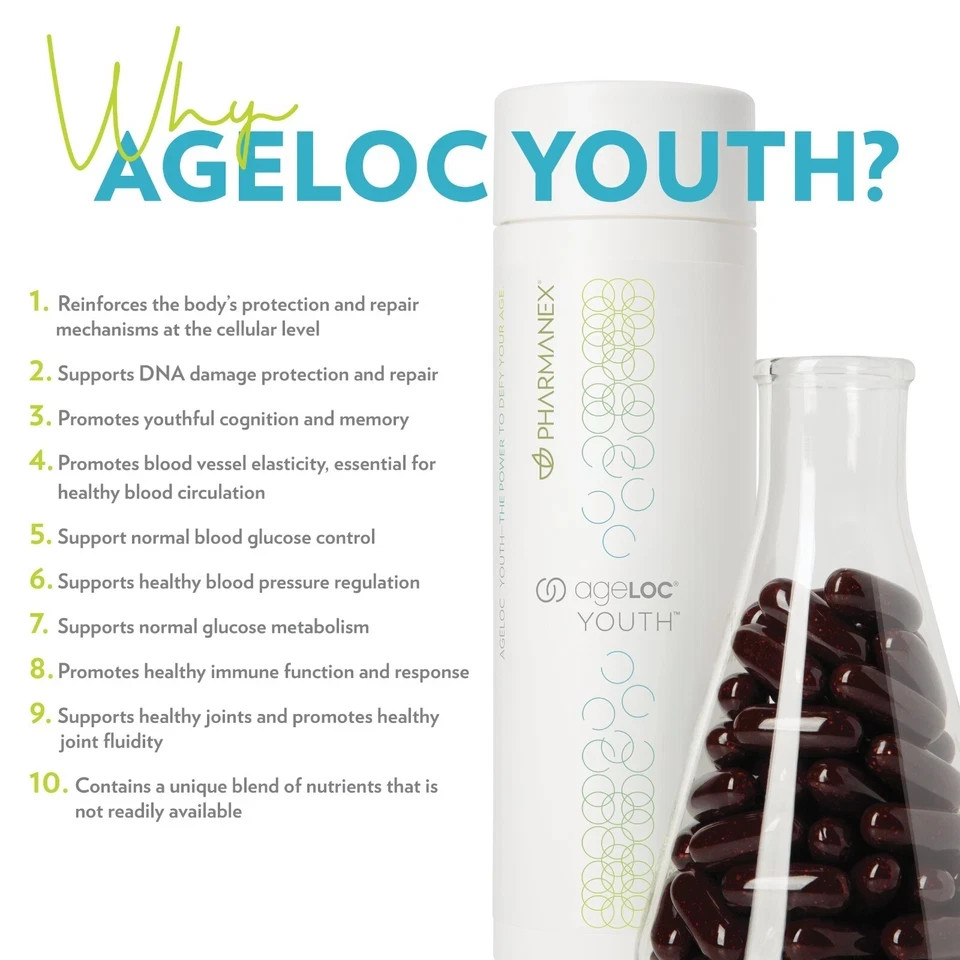 Nu Skin NuSkin Pharmanex ageLOC Youth 120 Softgels Exp 05/2027 LATEST ARRIVAL