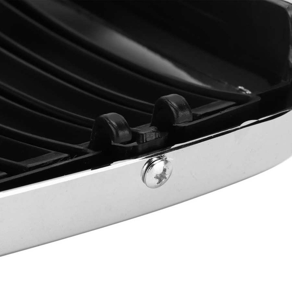Front Hood Kidney Grille Grill Center Chrom Black for E30 M3 3 Serie2798