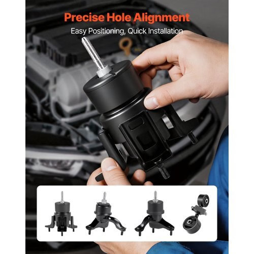 Engine and Transmission Motor Mount Kit Replacement, Set of 4, Compatible with