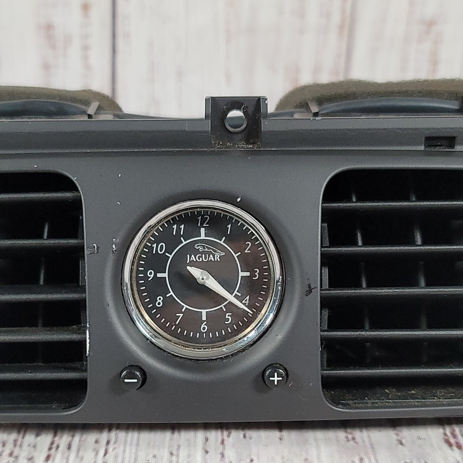 2004 Jaguar XJ8 XJR VDP X350 Front Dash Center Dual AC А/C Air Vent w/ Clock OEM