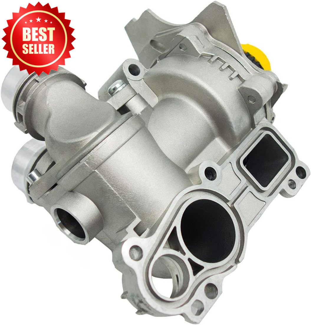 Aluminum Water Pump with Belt Compatible Audi A3 A4 VW Tiguan Jetta Golf