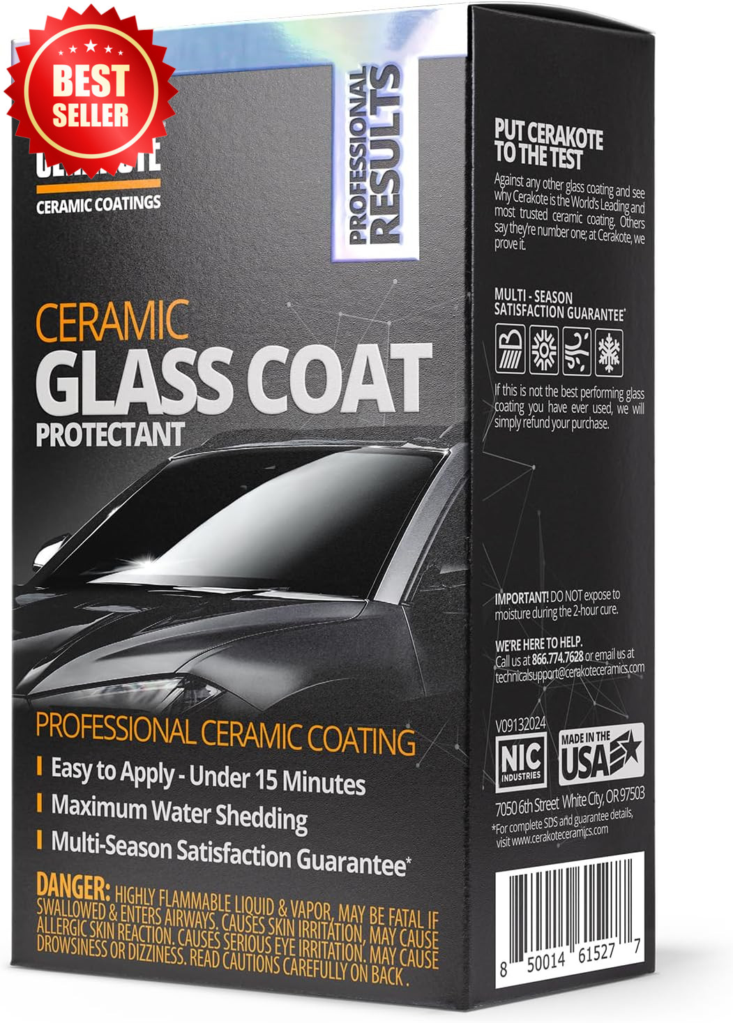 Automotive Ceramic Glass Coat Protectant Rain Repellant Durable Hydrophobic US