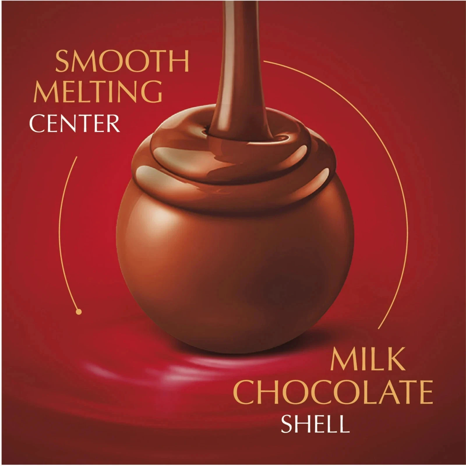 Lindt Lindor Milk Chocolate Candy Truffles, 8.5 oz. Bag…
