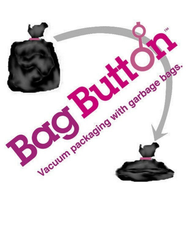 BagButton- Easy-to-use Vacuum Packaging Tool Turn ANY Trash Bag Into Space Bags
