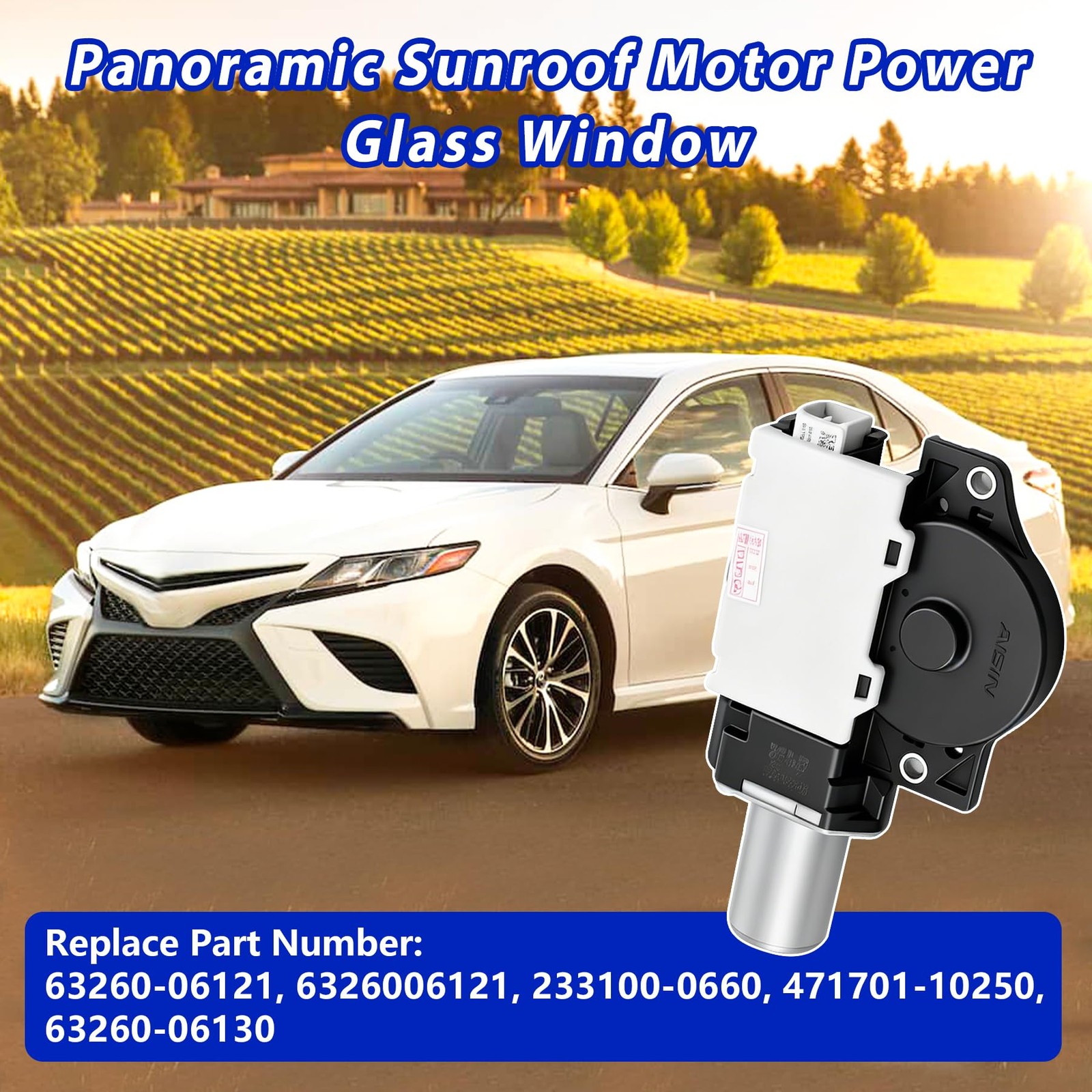 63260-06130 Panoramic Sunroof Motor Fit for Toyota Camry