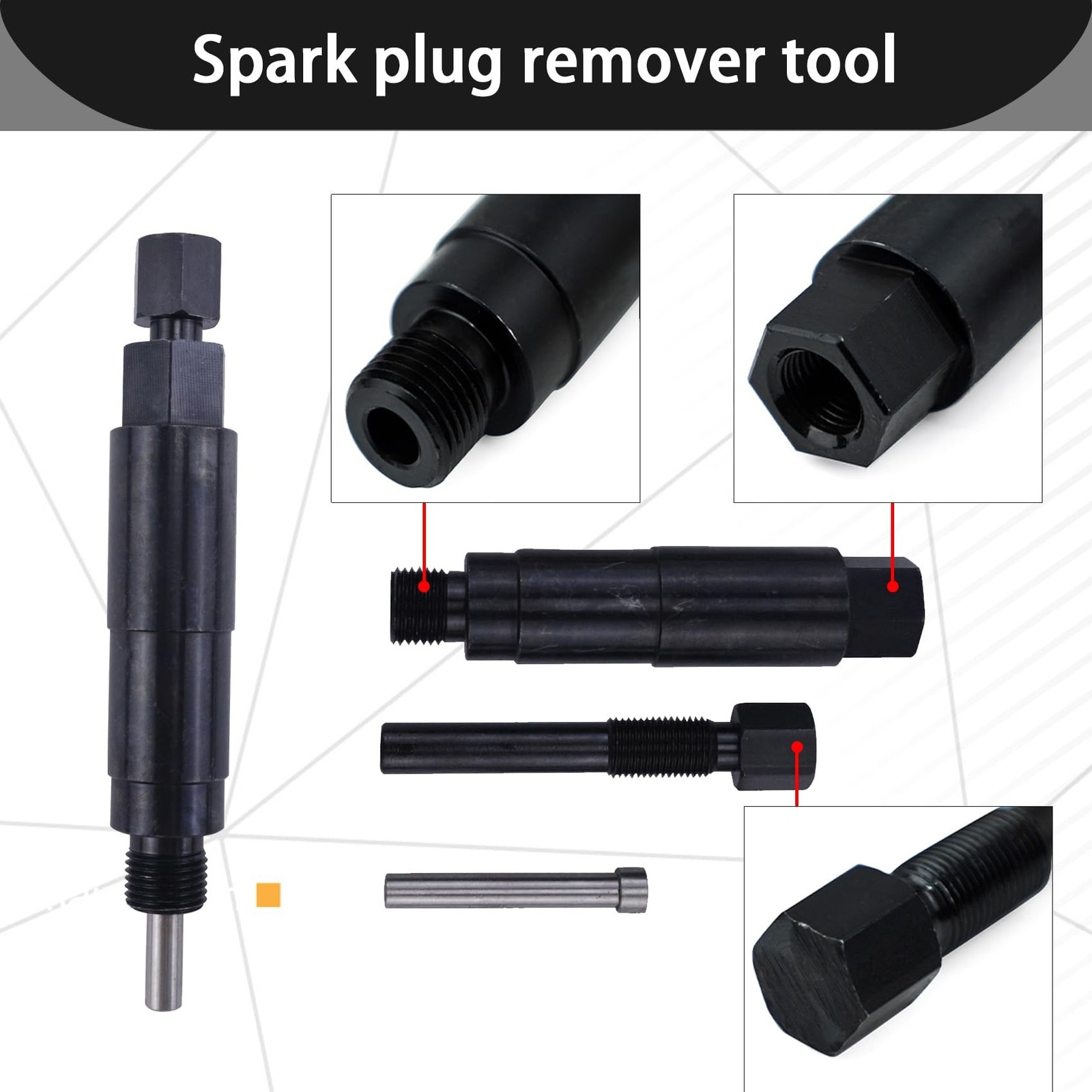 Broken Spark Plug Remover Tool Kit Fits for Triton 3 Valve Engines 5.4L Remov…