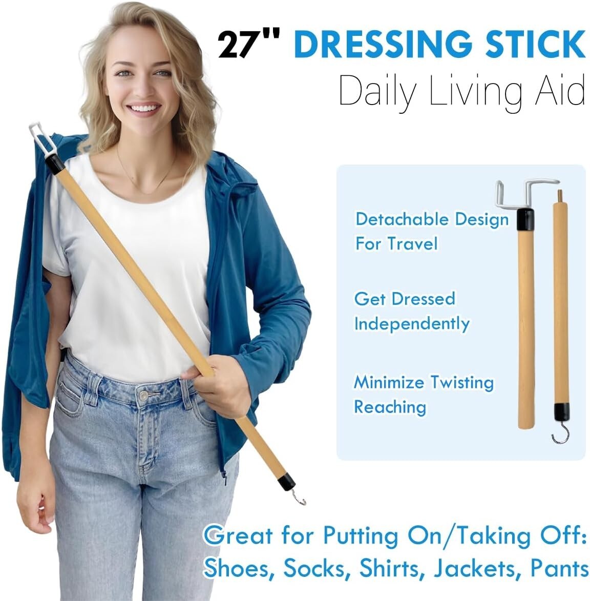 7 Pcs Seniors Hip Replacement After Surgery Aid Kit, Grabber, Loofah, Scratcher