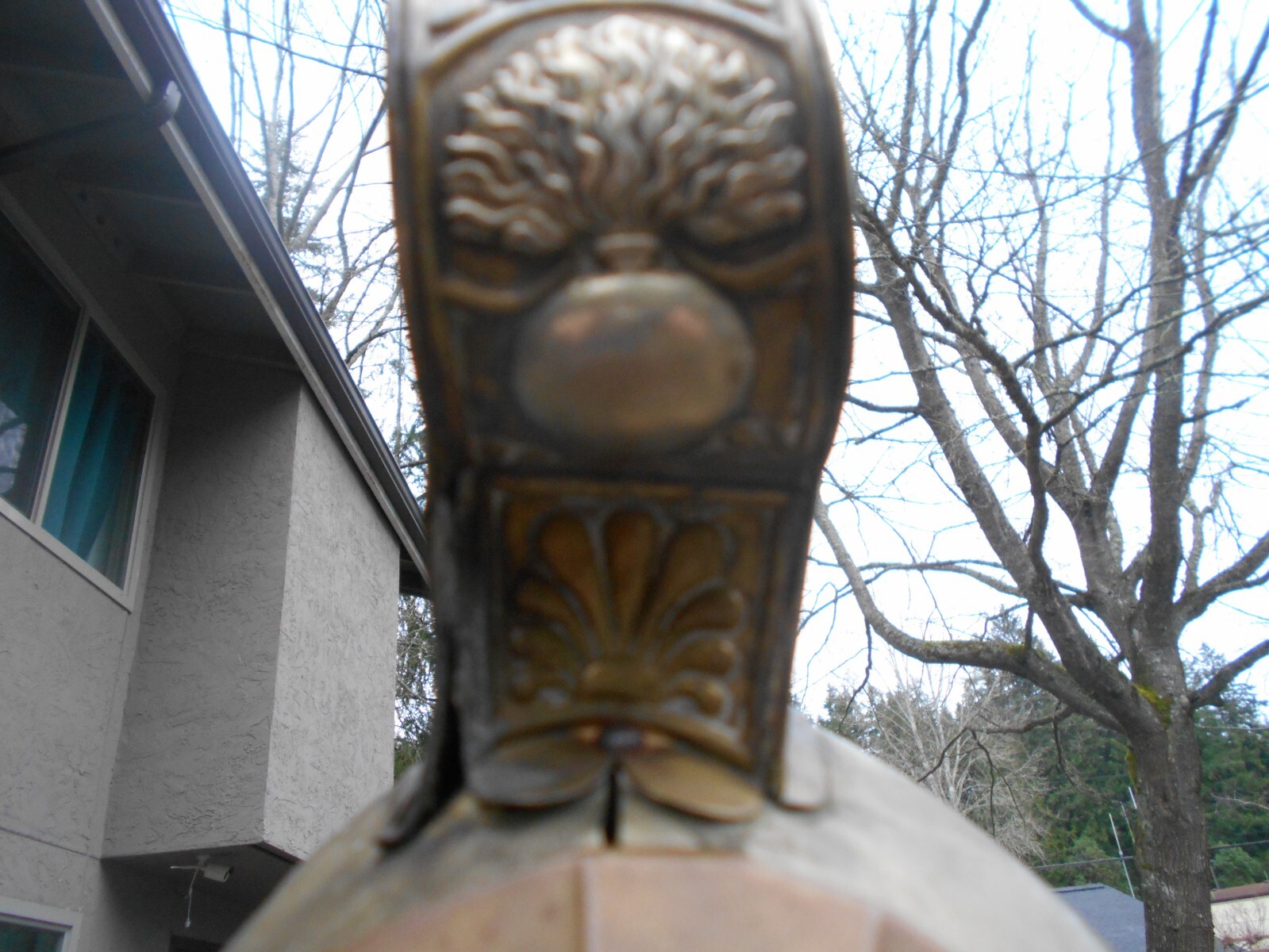 1860`s French second Empire brass fireman helmet