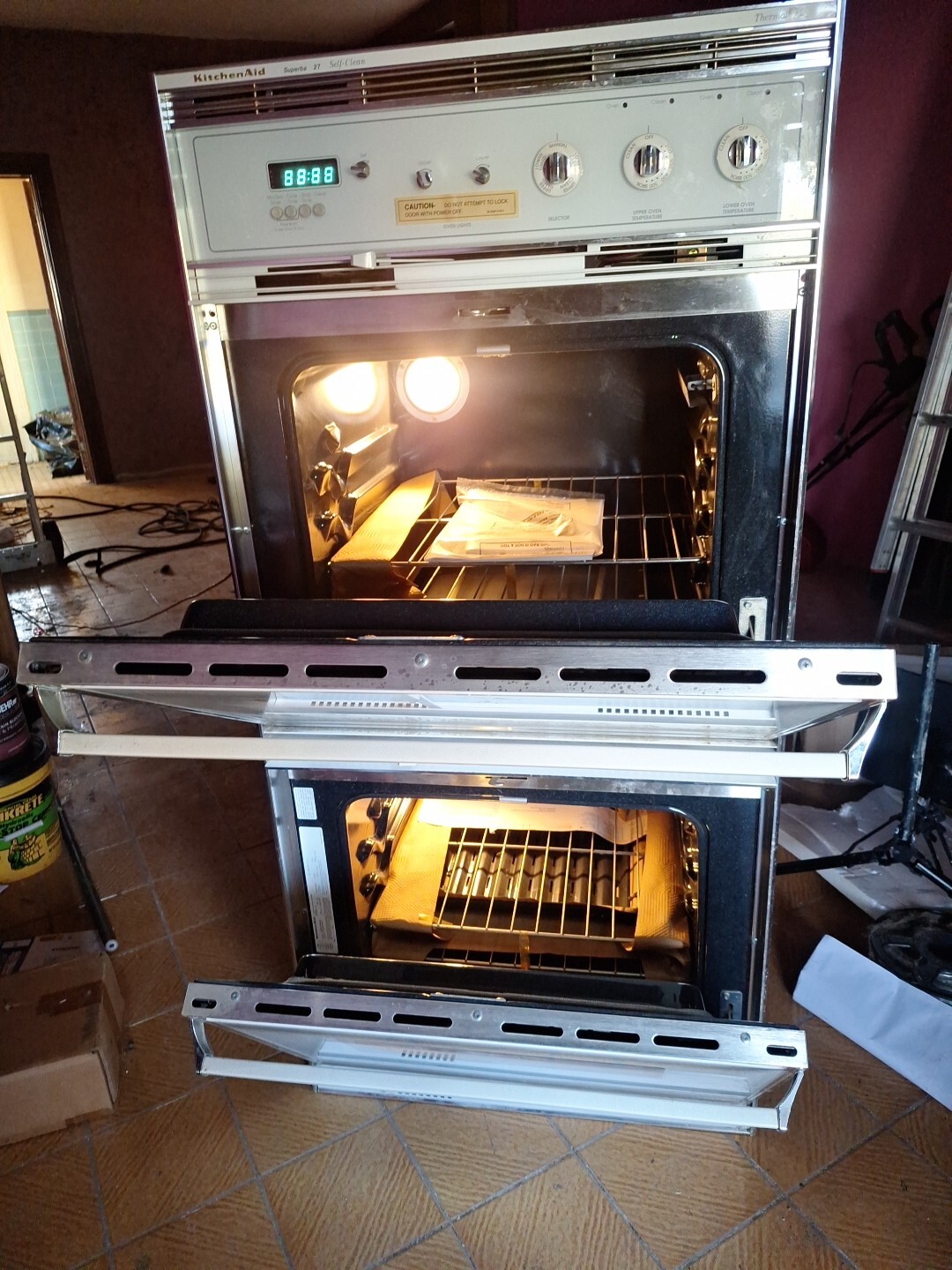 27 “Kitchenaid Double Door Wall Mount Oven