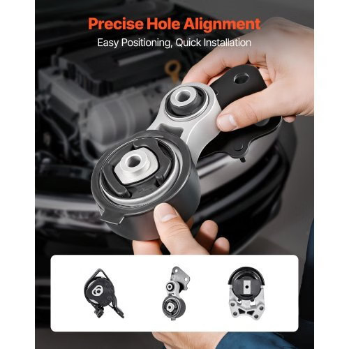 Engine and Transmission Motor Mount Kit Replacement, Set of 3, Compatible with 2