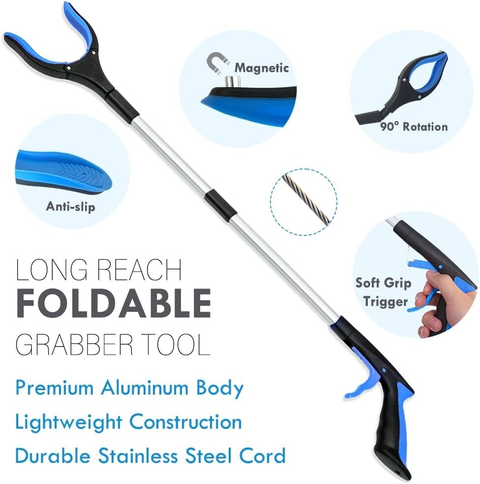 7 Pcs Seniors Hip Replacement After Surgery Aid Kit, Grabber, Loofah, Scratcher