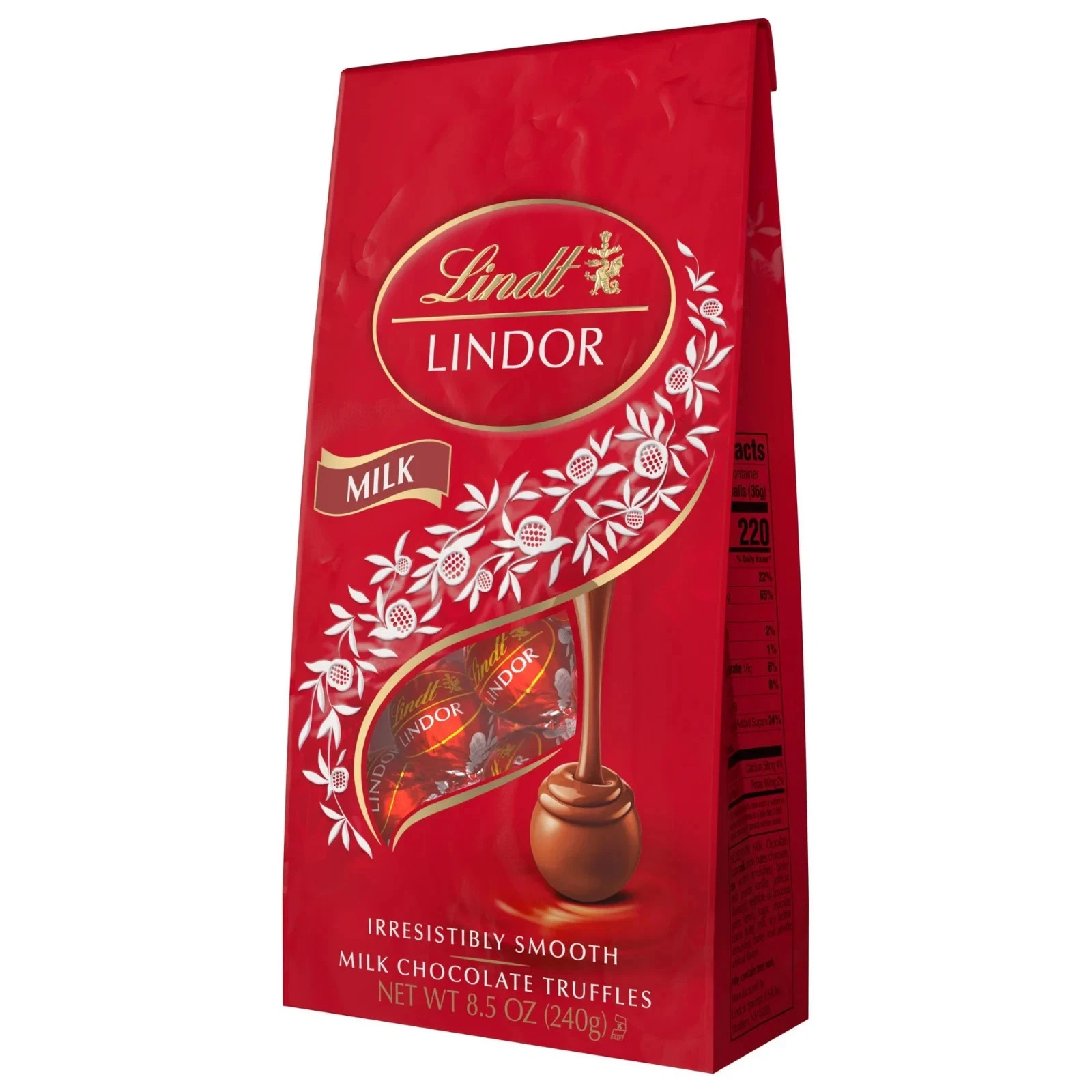 Lindt Lindor Milk Chocolate Candy Truffles, 8.5 oz. Bag…