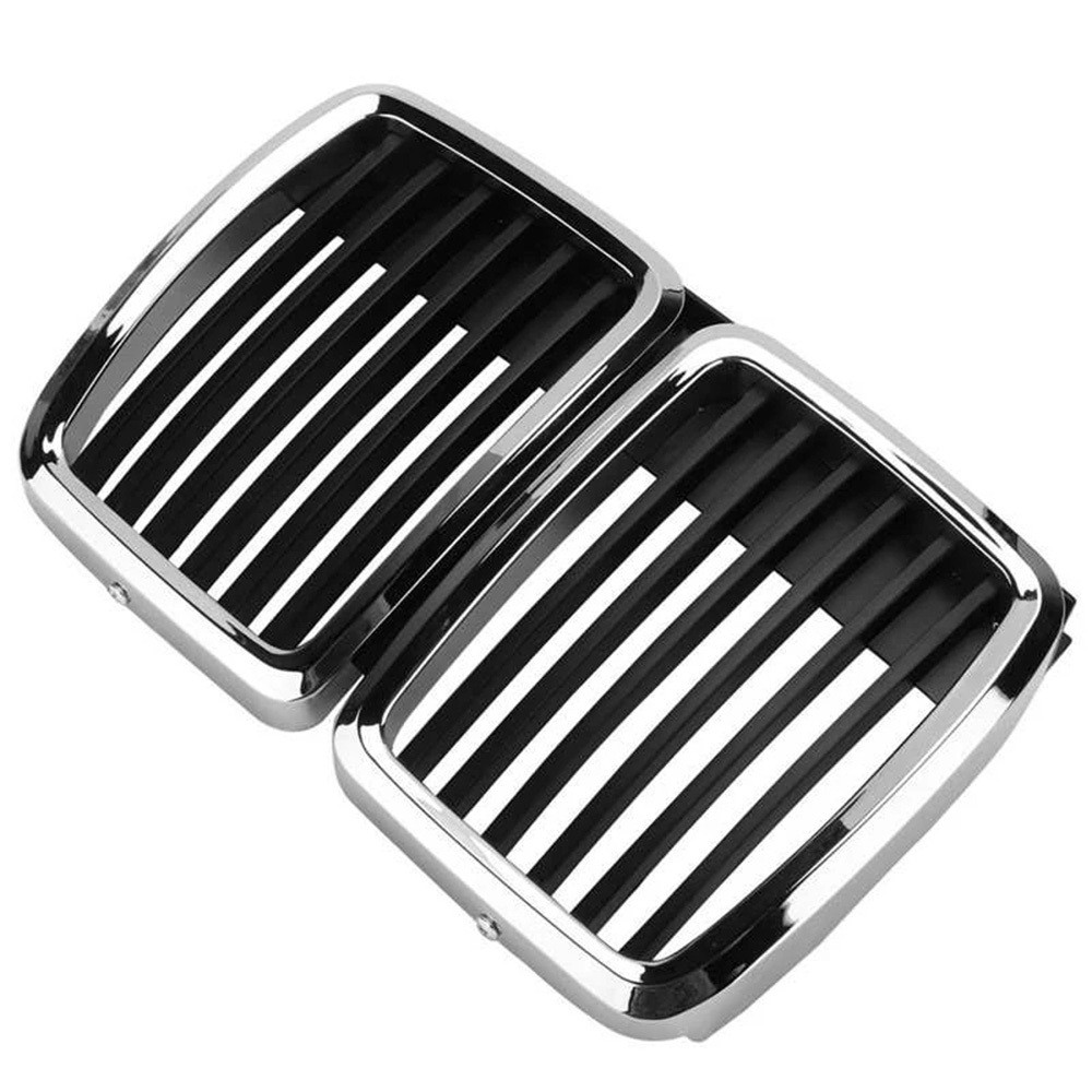 Front Hood Kidney Grille Grill Center Chrom Black for E30 M3 3 Serie2798