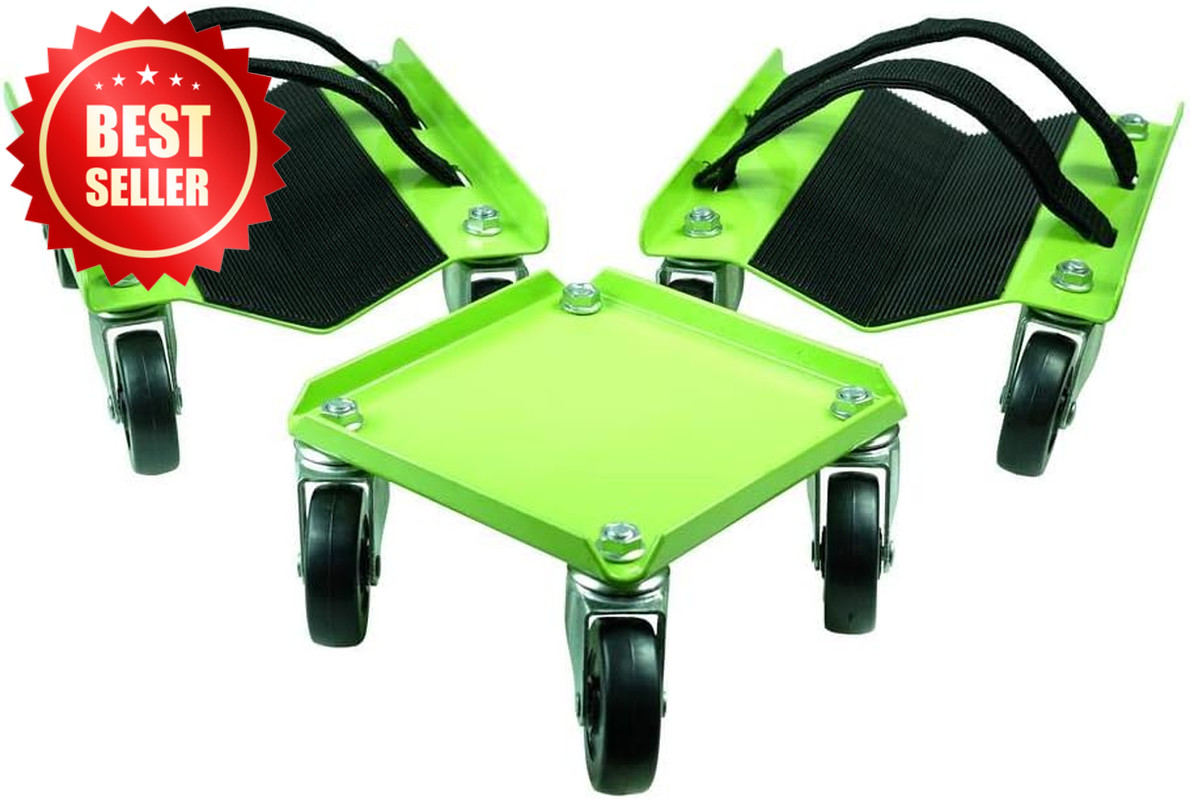 KF2014 HD Snowmobile Dolly V-Slide 1500 LB Swivel Casters & Straps US