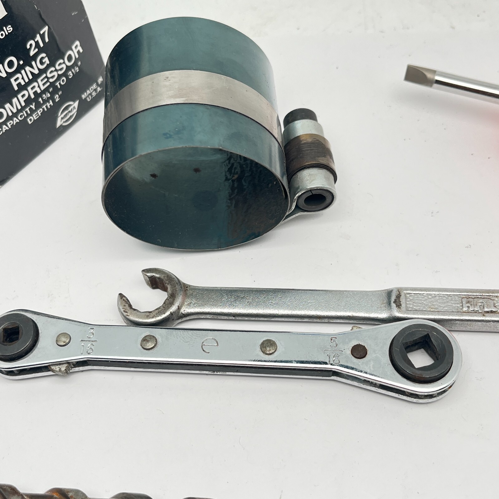 Misc Tools. ZIM No. 217 Ring Compressor Concrete Bit Screwrdiver Wrench