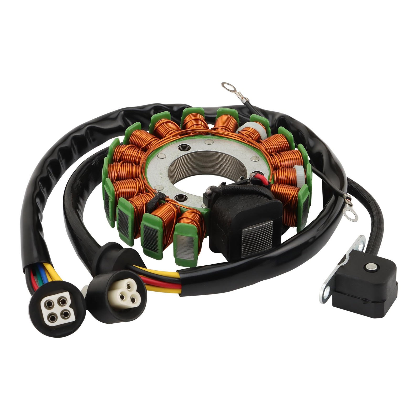 WOOSTAR 16 Coil 7 Wire Magneto Stator Replacement for 1989-1991 YFM250