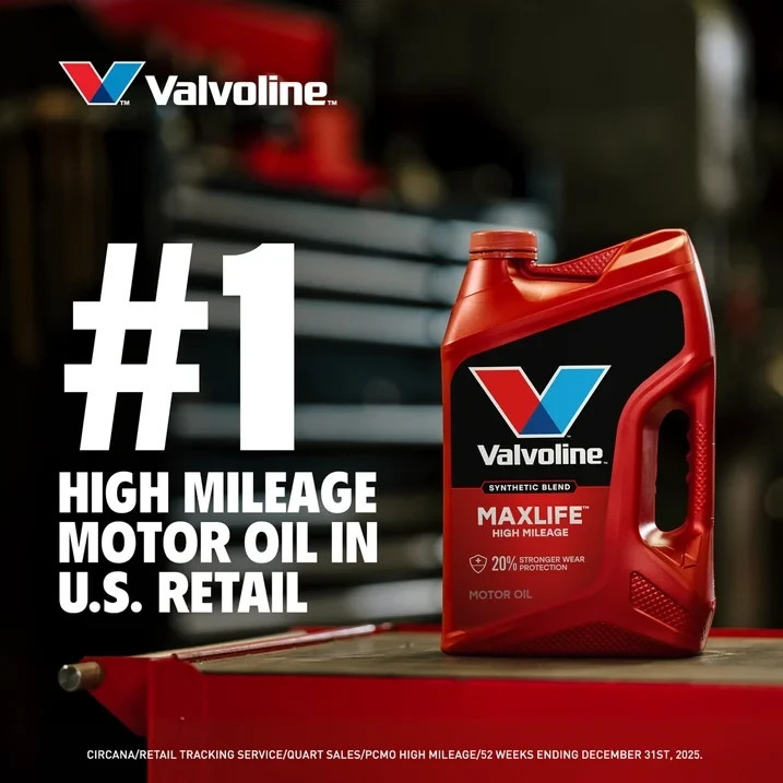 5 Quart High Mileage Synthetic Blend Motor Oil 10W-30 Car Truck SUV US