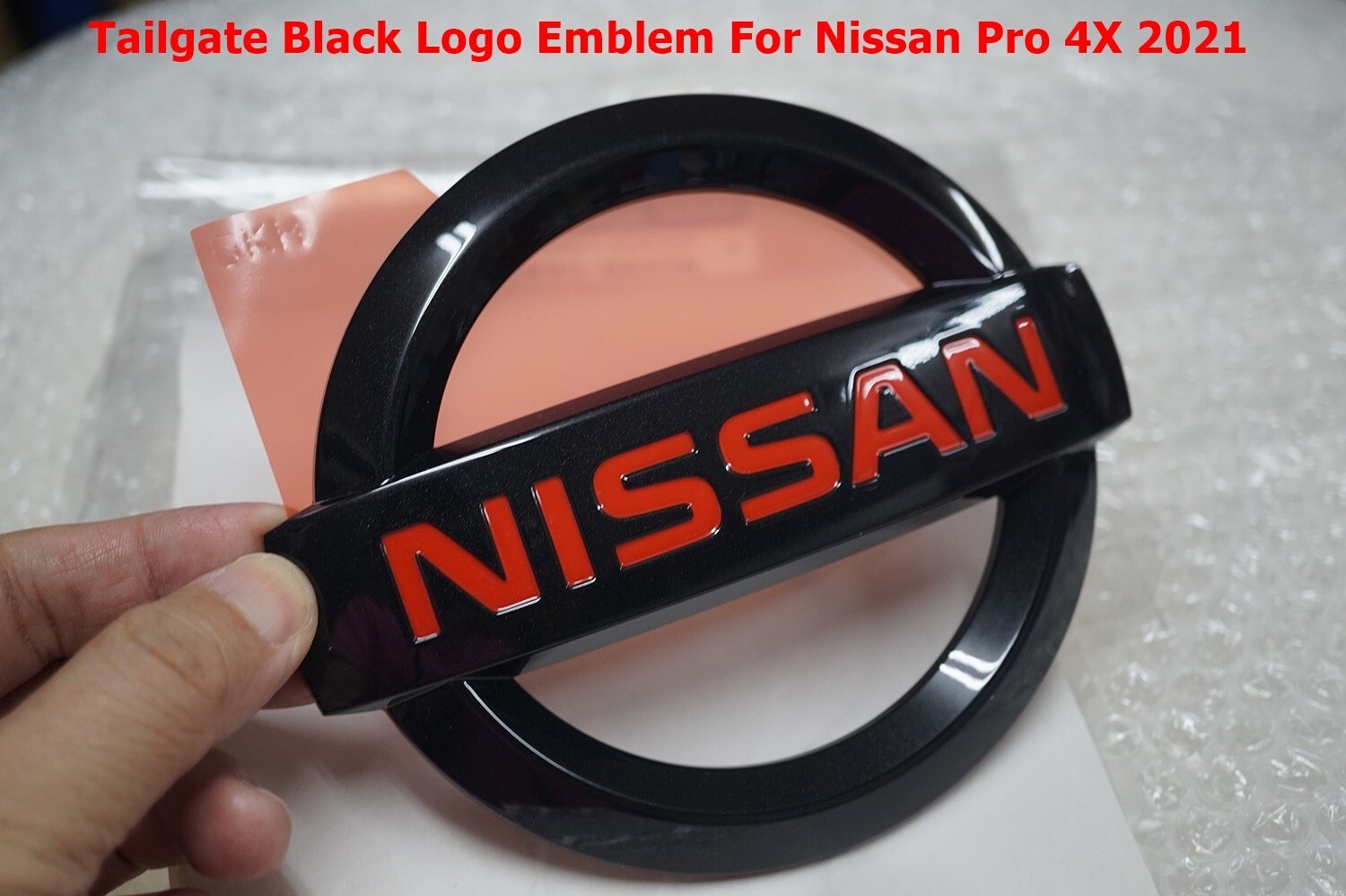 OEM BLACK TAILGATE LOGO EMBLEM FOR NAVARA PRO 4X NP300 D23 M/C 2022
