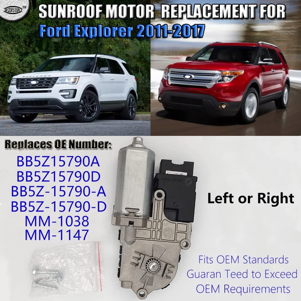 WZruibo Sunroof Moon Roof Motor for Ford Explorer 2011-2017,BB5Z-15790-A BB5Z…