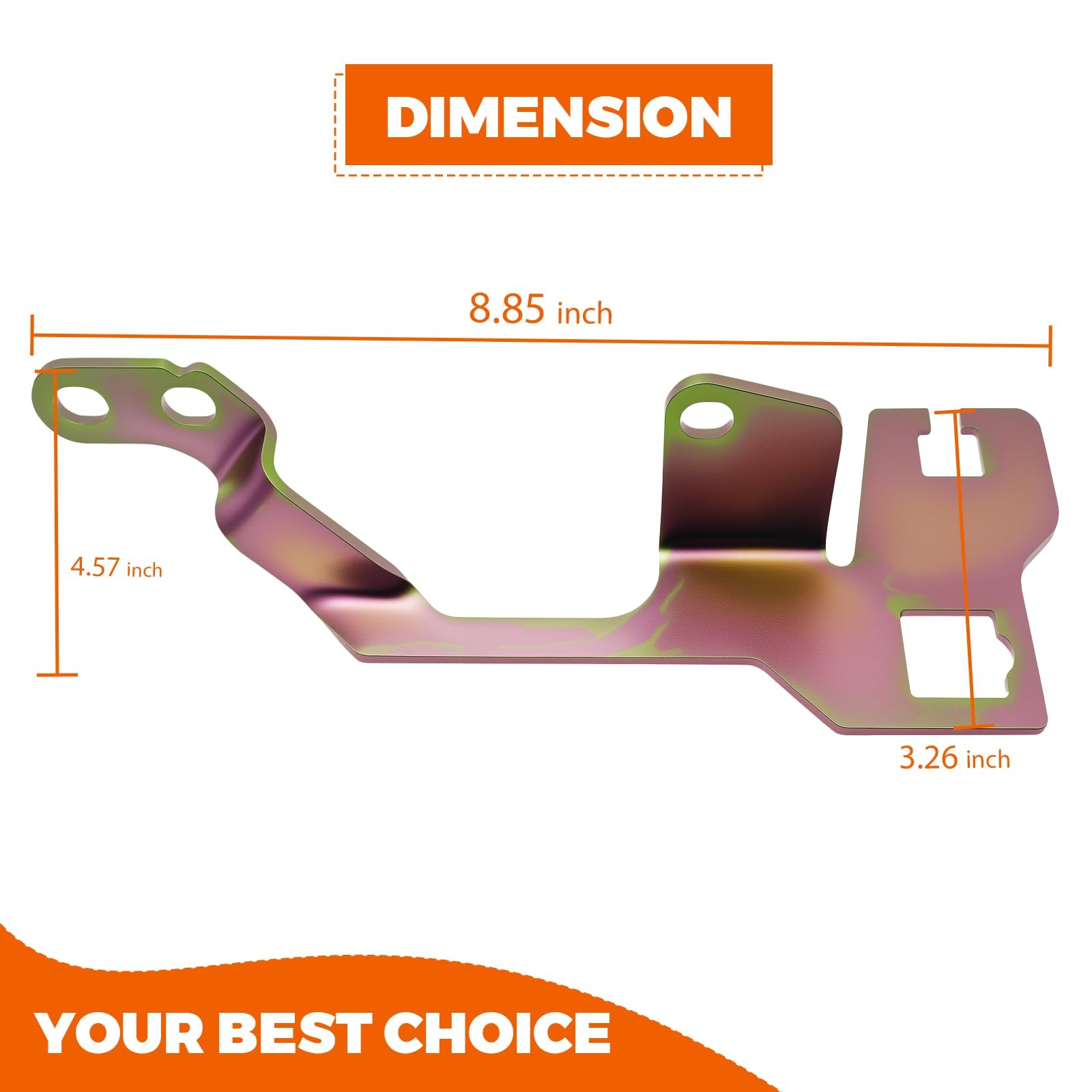 Upgraded Throttle & Kickdown Cable Bracket –Compatible with Edelbrock Perform…