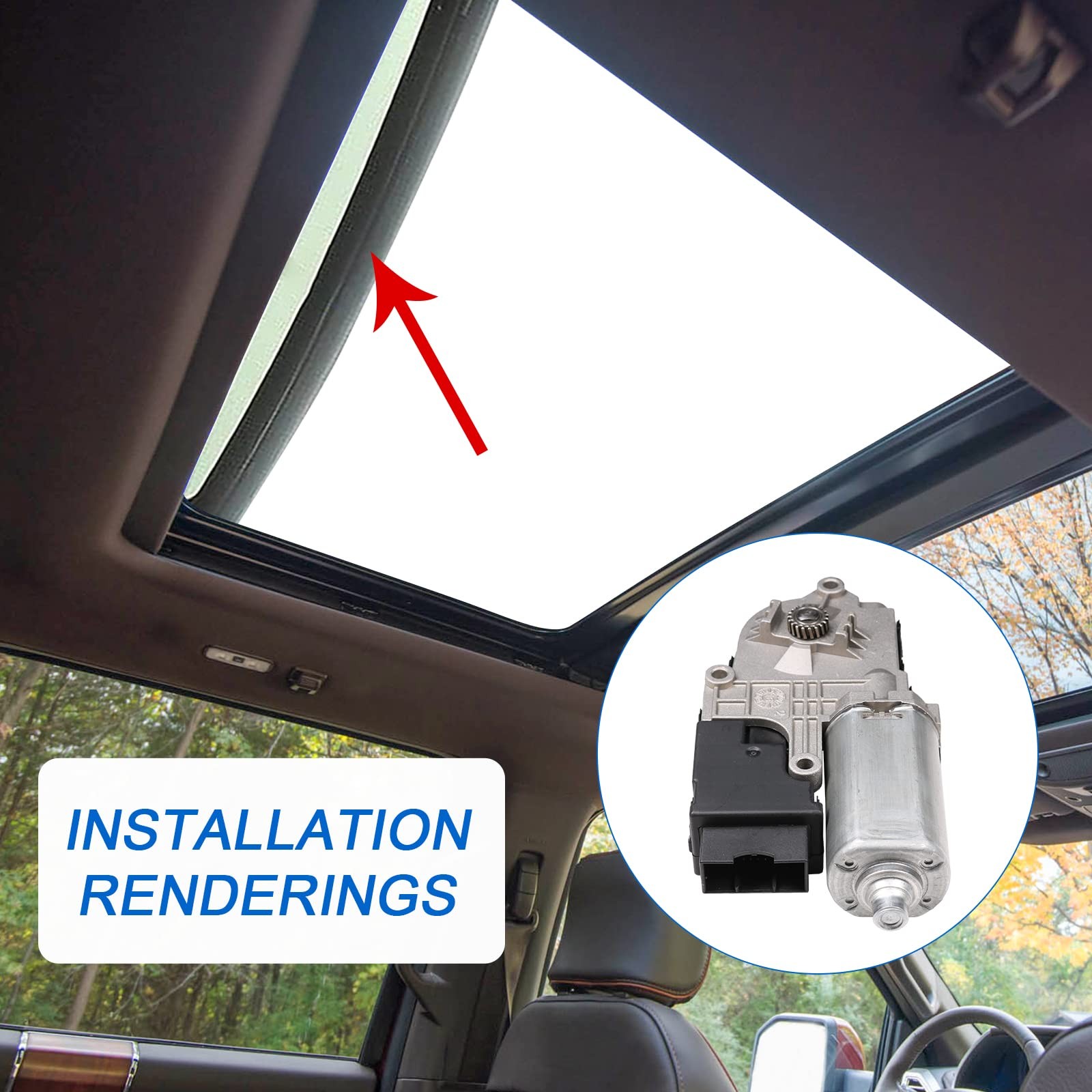 Sunroof Motor Compatible with Ford Explorer 2011-2017 Replaces# BB5Z-15790-A …