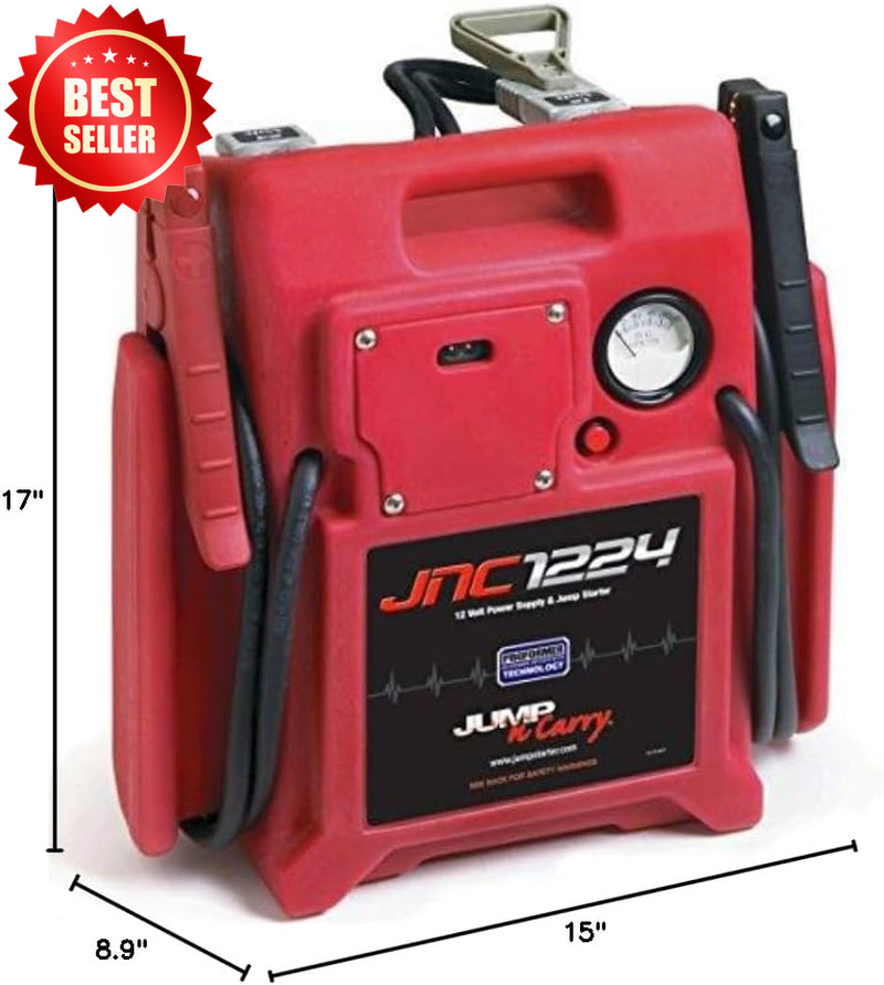JNC1224 3400/1700 Peak Amp 12/24V Jump Starter Heavy Duty Portable US