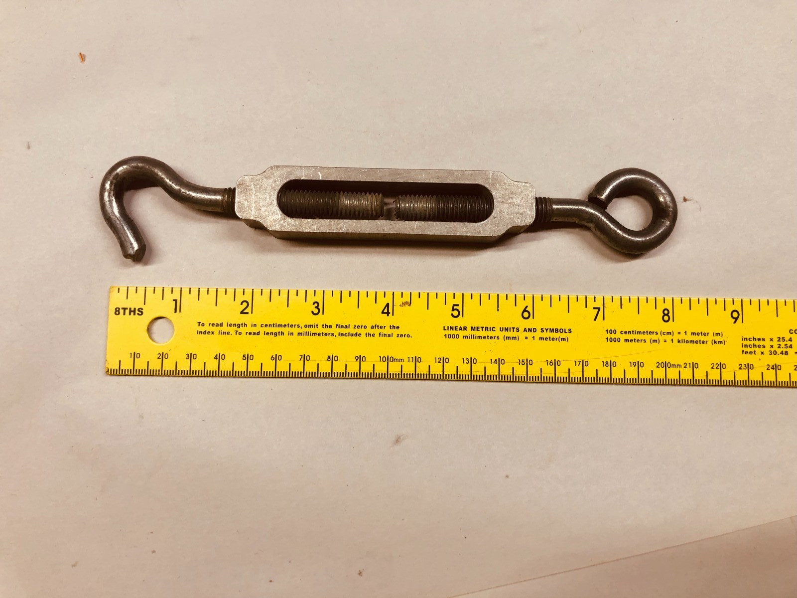 TOOLS TURNBUCKLES Vintage Lot 4 3/8″ Aluminum Body (M1554)