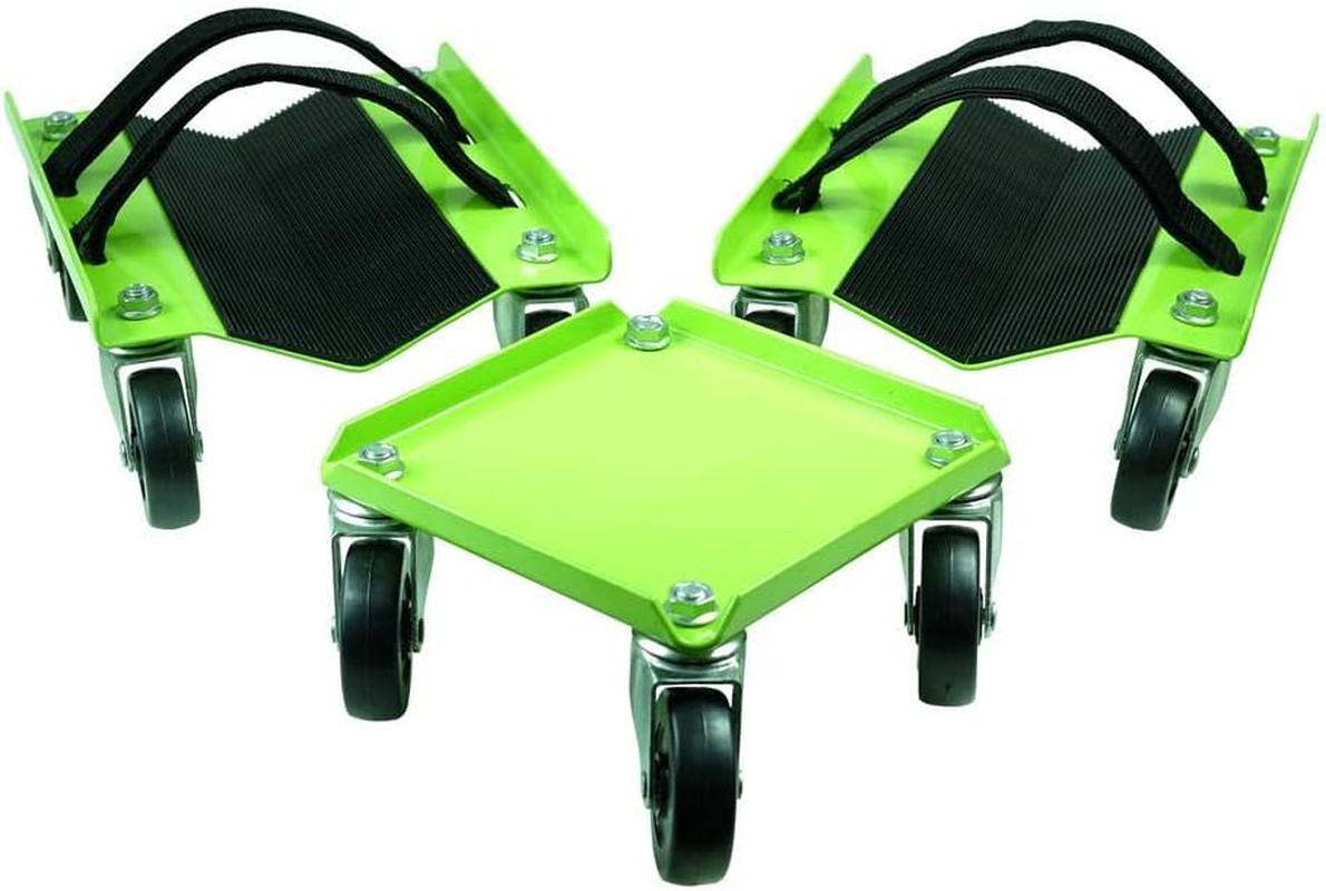 KF2014 HD Snowmobile Dolly V-Slide 1500 LB Swivel Casters & Straps US