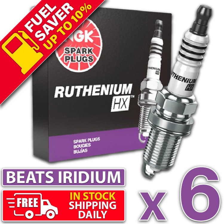 6 x Ruthenium Spark Plugs for 4.0L BARRA ECOLPI I6 STD G6 G6E R6 XT XR6 Iridium+