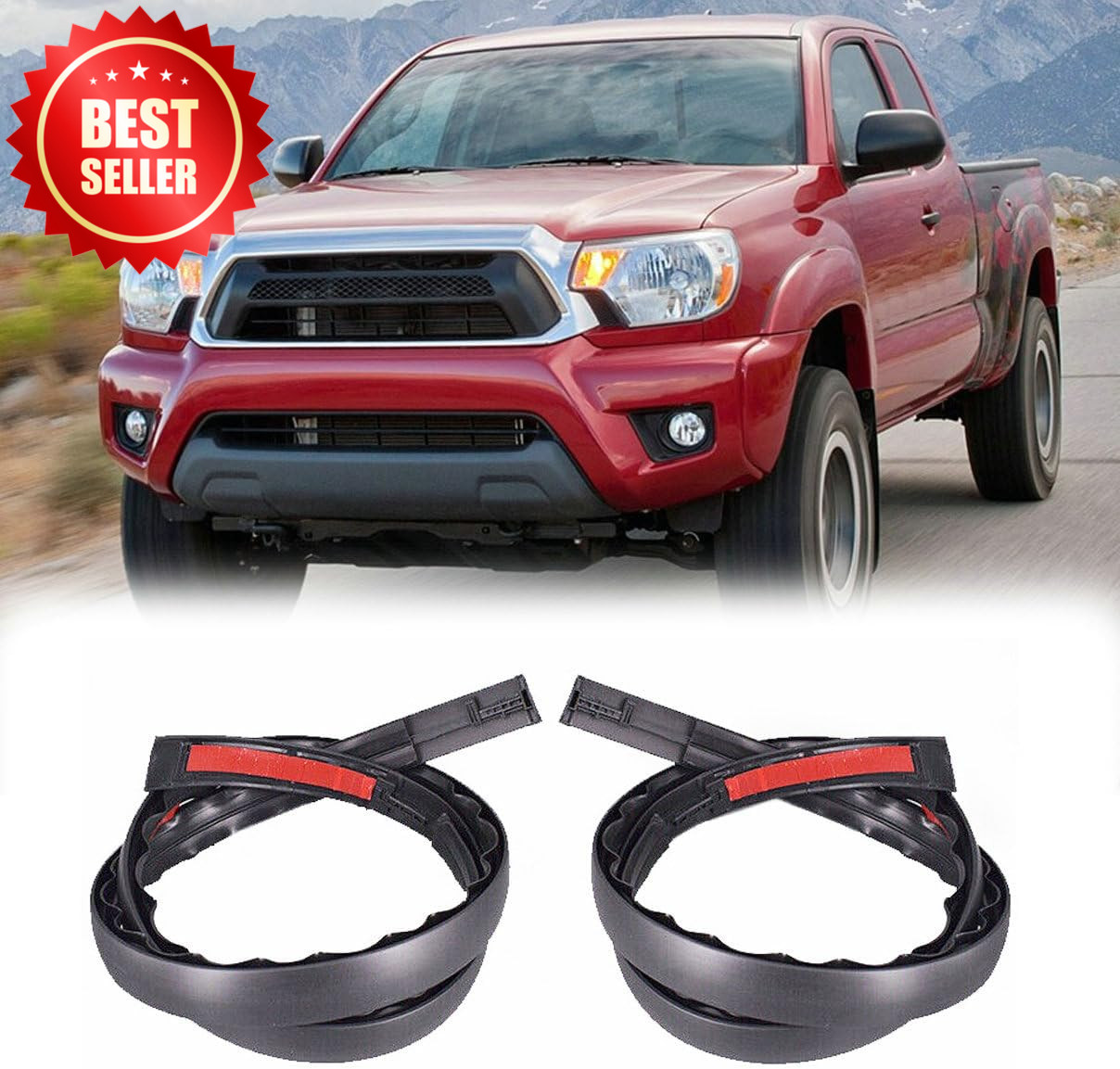 2 Pcs Roof Molding Drip Weatherstrip Tacoma Double Cab 2005-2015 US