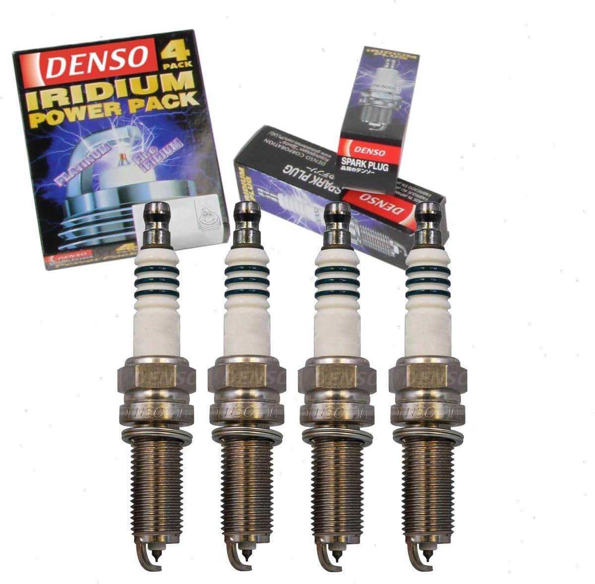 4 Pc Iridium Power Spark Plugs Compatible with Honda Accord 2.4L L4 2008-2012