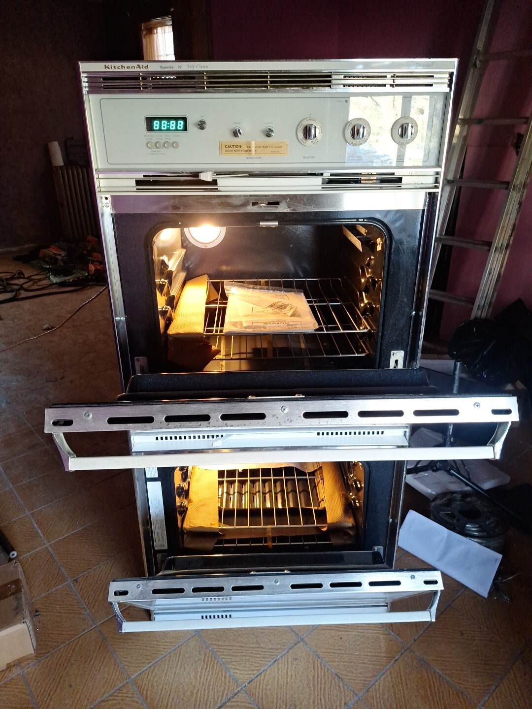 27 “Kitchenaid Double Door Wall Mount Oven