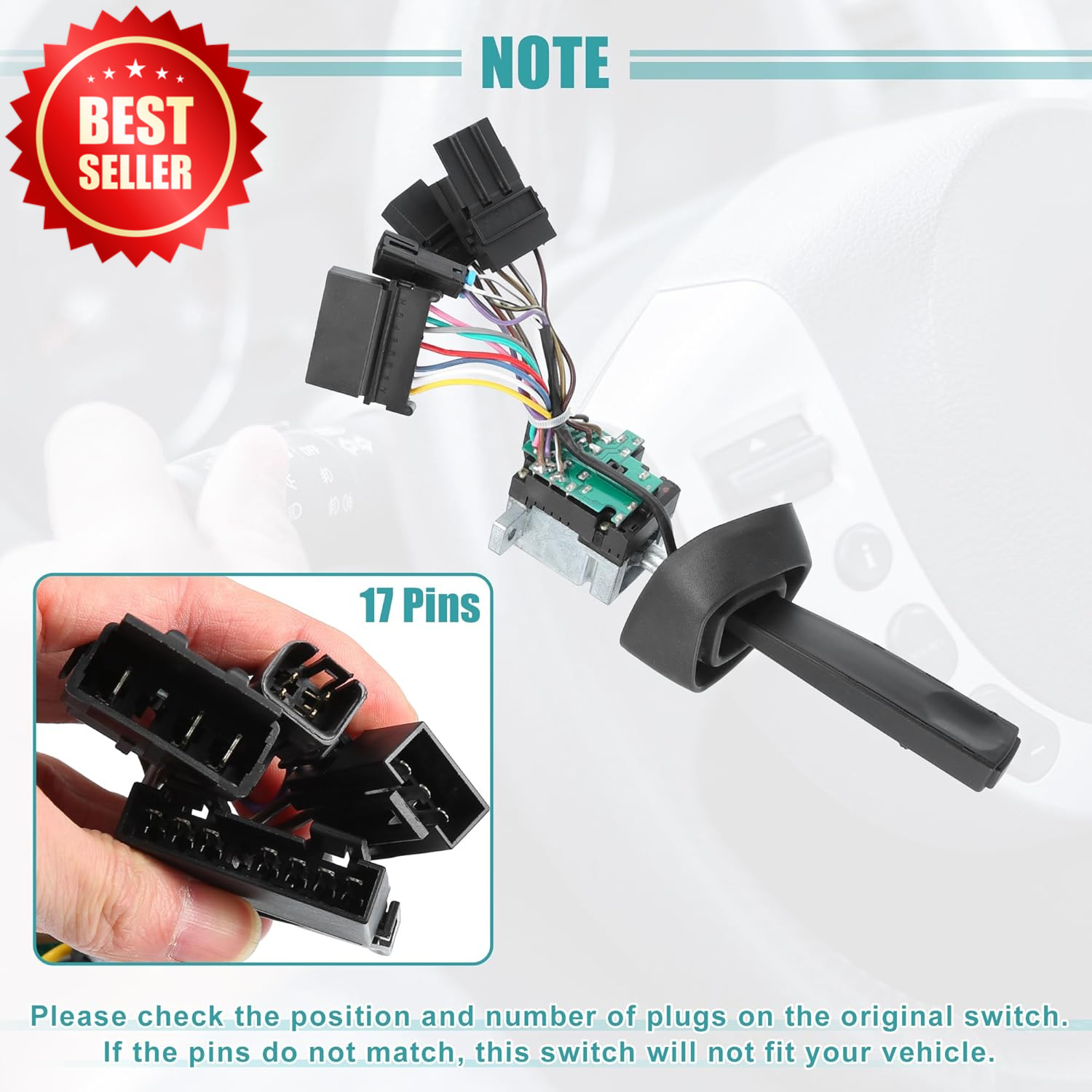 Turn Signal Switch Combination Multifunction Volvo VNL 630 660 VNM 200 US
