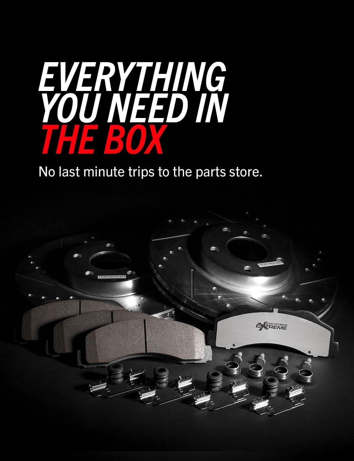 Brake Rotors Kit PowerStop Front Truck Tow Ceramic