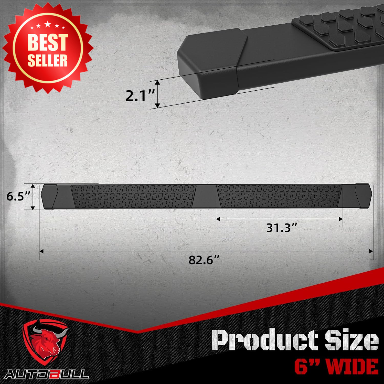 Black Aluminum Running Boards Side Steps Crew Cab 2019-2025 Silverado Sierra US