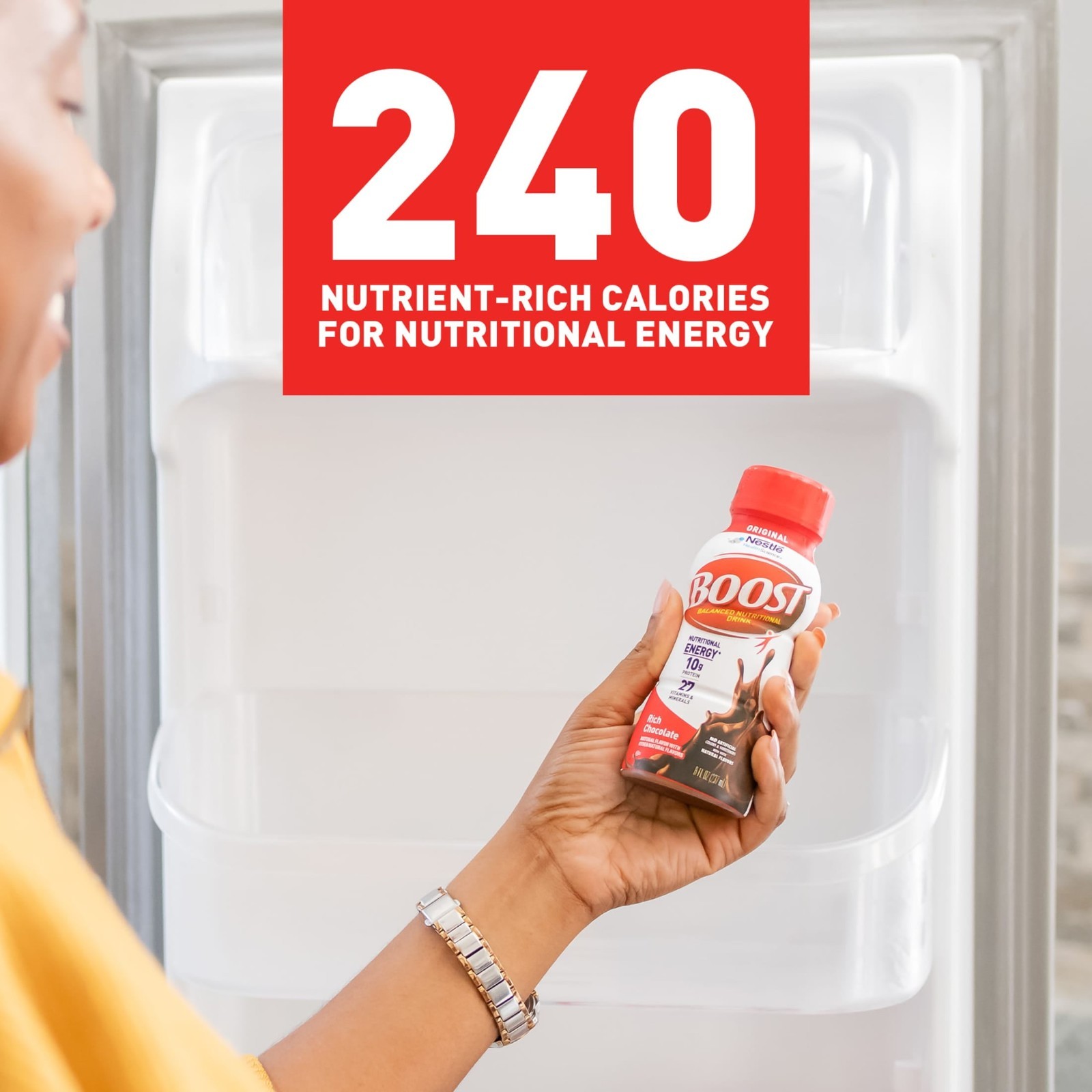 BOOST Original Balanced Nutritional Drink Protein Shakes, Chocolate, 8oz 30 Pack